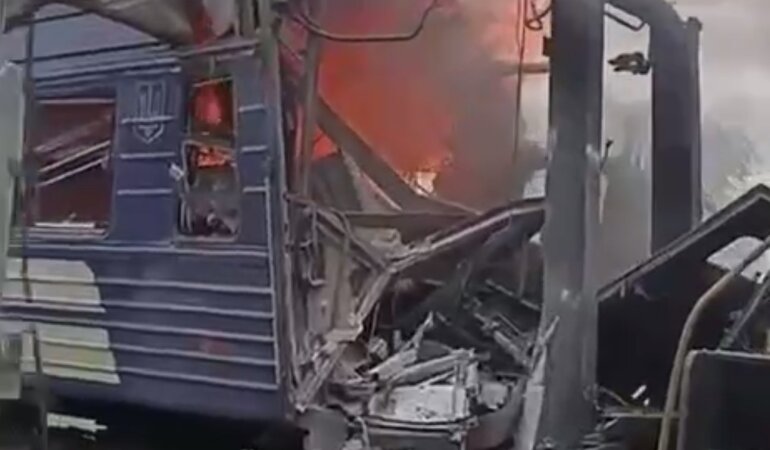 Обстрел вокзала в Шостке