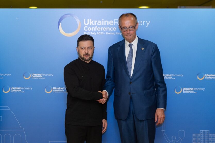 Владимир Зеленский и Фридрих Мерц