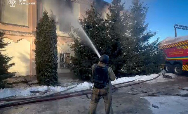 Разрушения после российской атаки