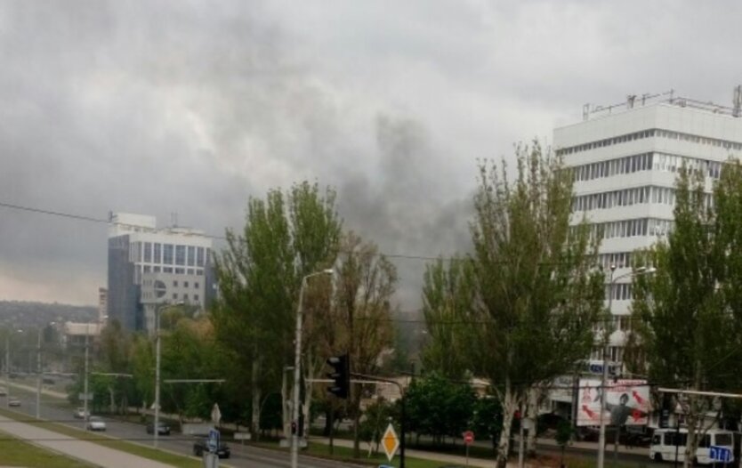 Взрыв в центре Донецка