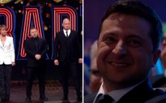 Владимир Зеленский на шоу "Квартала 95", новогодний вечерний квартал 2022