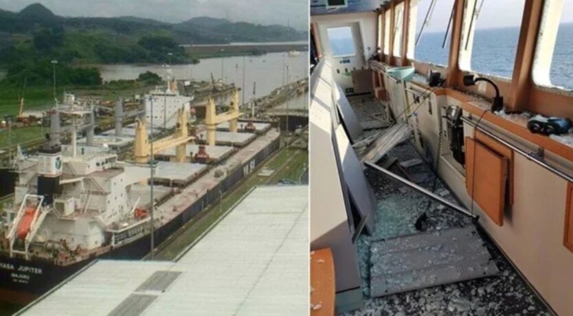 Бомба попала в турецкий корабль в черном море