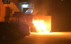 Сгорел Mercedes депутата от "Слуги народа" Гео Лероса