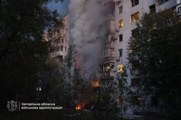 Разрушения после российской атаки