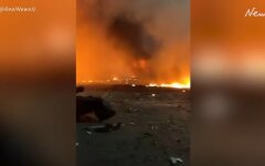 В порту Дубая взорвался танкер с нефтью: видео