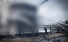 Тушение пожара на Киевщине