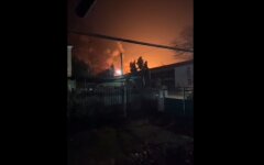 Пожар в казармах в Крыму