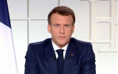 Эммануэль Макрон, Владимир Путин, Джо Байден, Санкции против России