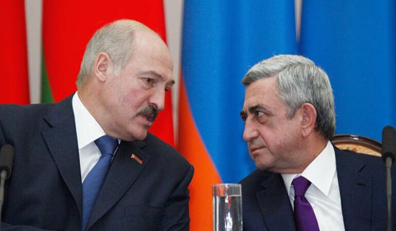 Александр Лукашенко и Серж Саргсян