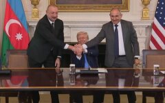 Дональд Трамп, Ільхам Алієв і Нікол Пашинян