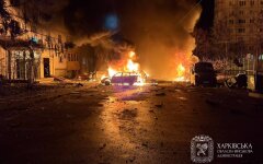 Удар дронов по Харькову