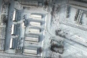 Расположения российских войск на границе Украины, снимки со спутника