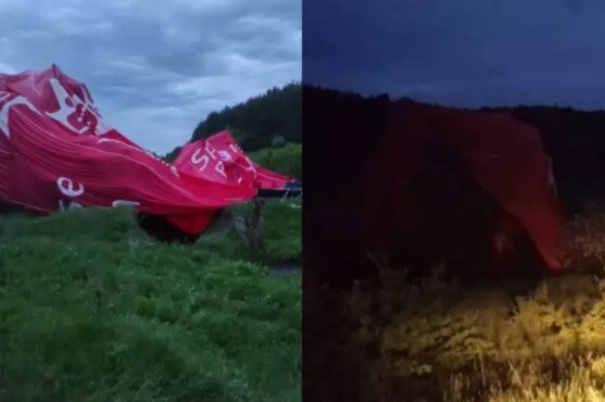 Авария воздушного шара в Украине, Падение воздушного шара в Украине