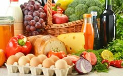 продукты яйца курица хлеб овощи вино фрукты виноград зелень сыр