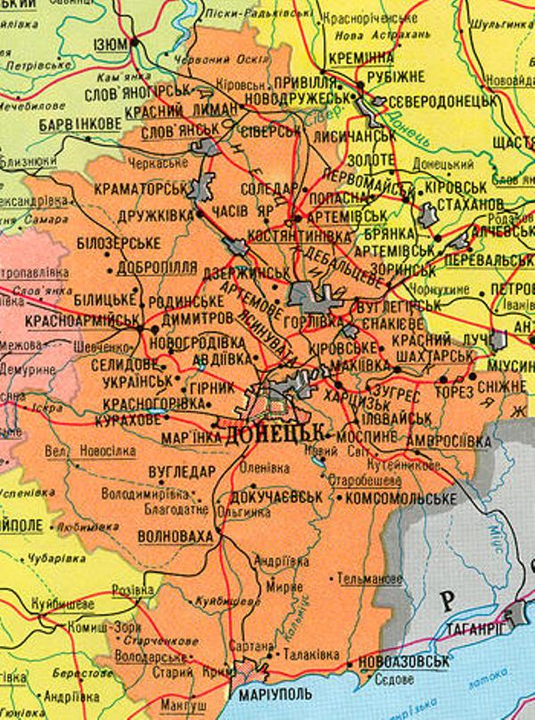 Карта калужской области с районами и деревнями и дорогами подробная