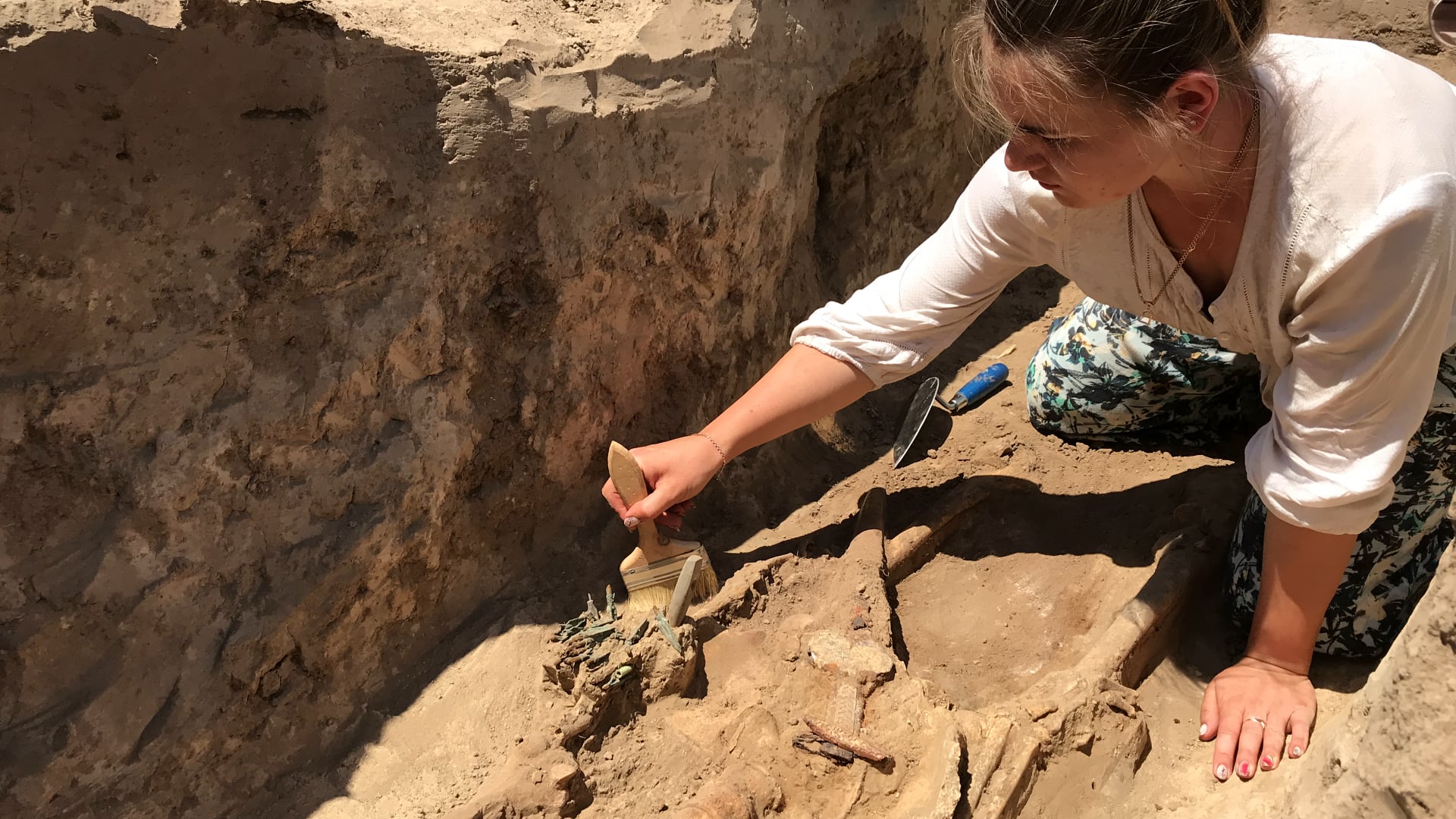 В 19 веке в колумбии археологи. Раскопки Кургана погребения воинов. Археология находки в раскопе.